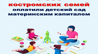 В Костромской области более пяти тысяч семей оплатили детский сад материнским капиталом